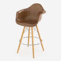 Dowel Bar Swivel - Maple - Chrome Wire