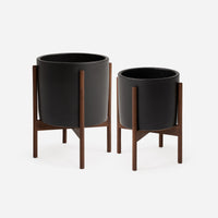 Ceramic Charcoal Wood Stand