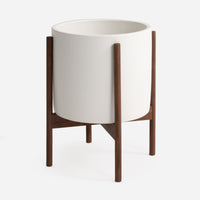 Ceramic White Wood Stand