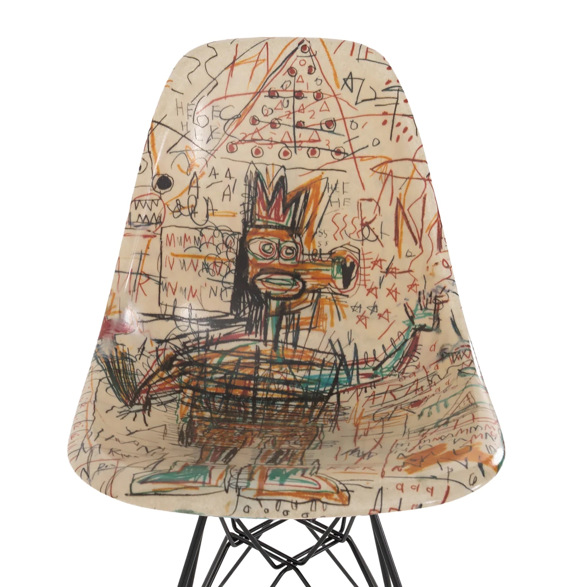 Case Study® Fiberglass Jean-Michel Basquiat Connect the Dots Eiffel Side Chair