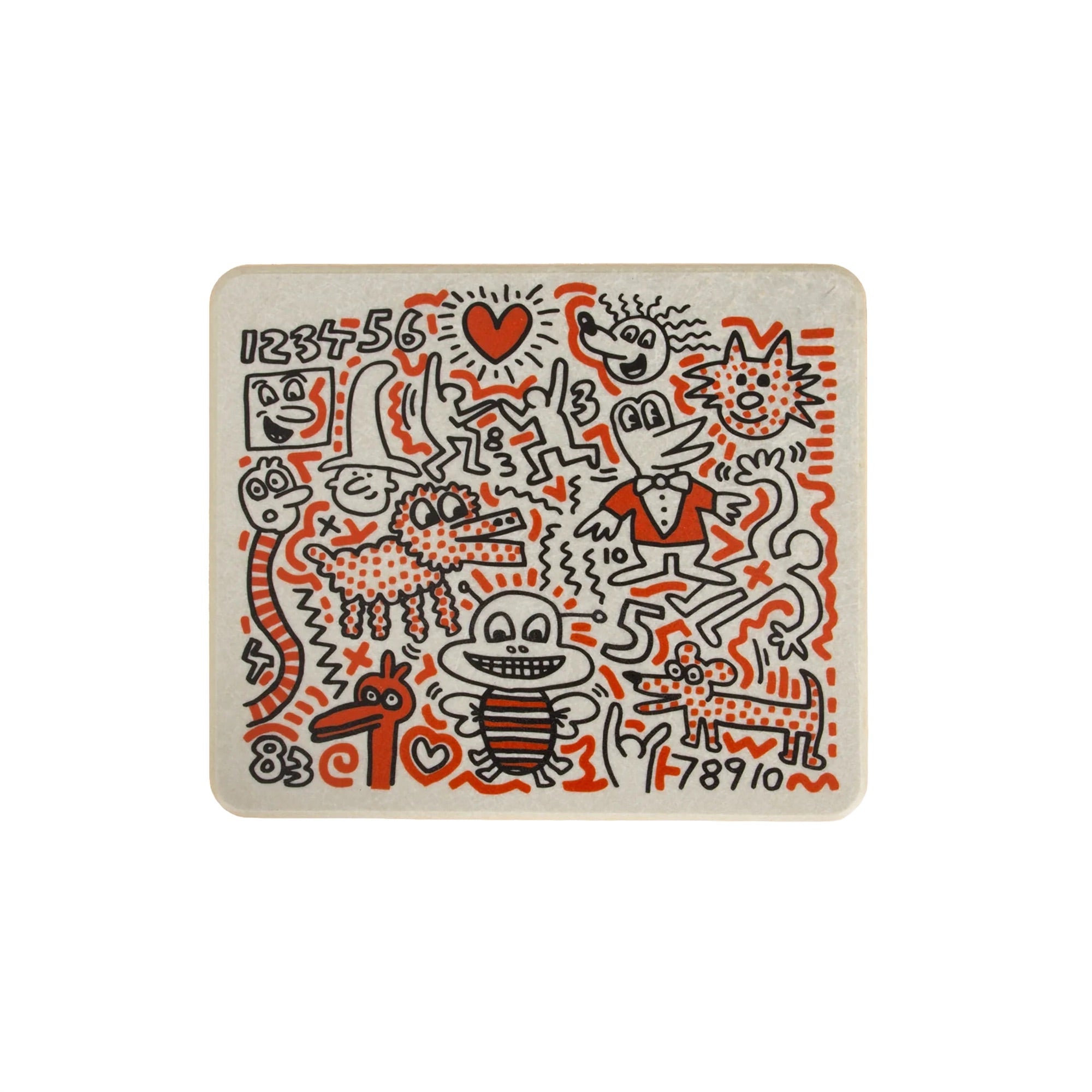 Keith Haring Case Study® Furniture Aiko X ベーステーブル - ペットと友達