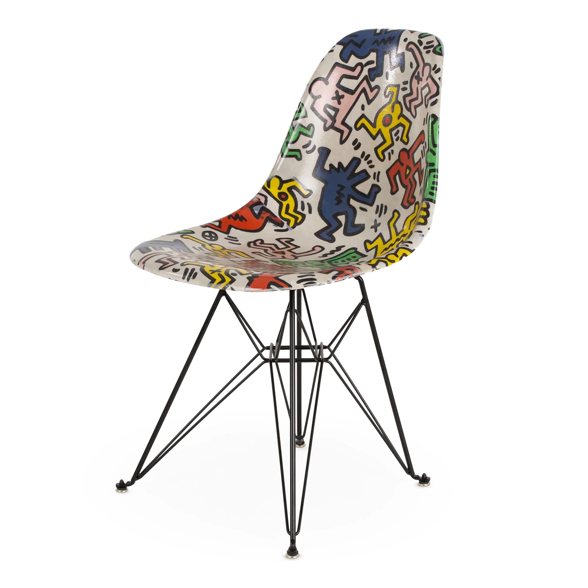 Keith Haring Case Study® 家具サイドシェル エッフェルチェア - パーティー
