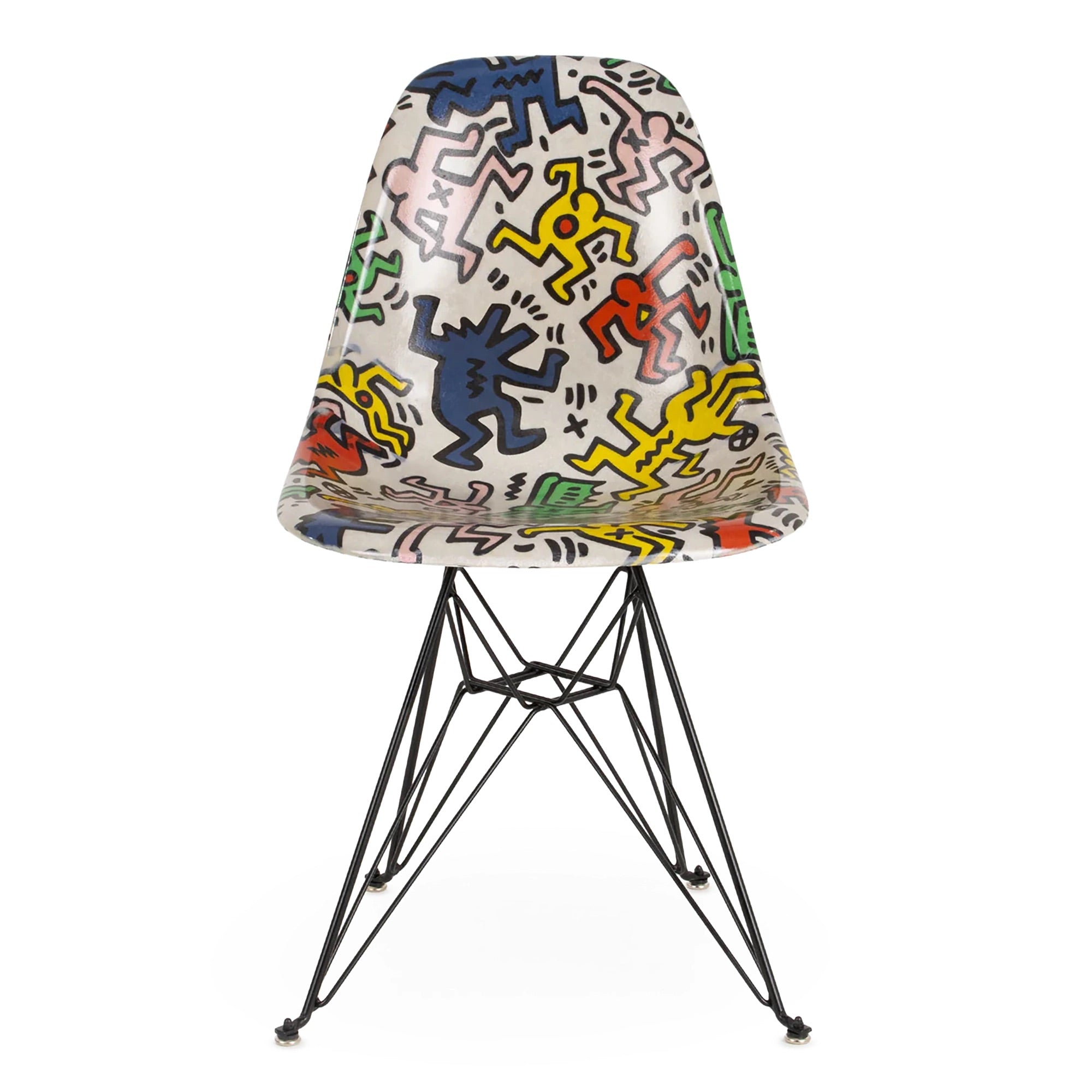 Keith Haring Case Study® 家具サイドシェル エッフェルチェア - パーティー