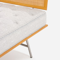 Case Study® Straight Leg Fastback Bed with Cane Headboard and Leif® Mattress Bundle