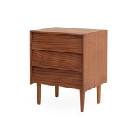 Case Study® Solid Wood Three Drawer Bedside Dresser