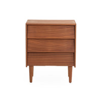 Case Study® Solid Wood Three Drawer Bedside Dresser