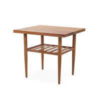 Case Study® Solid Wood End Table with Straight Edge