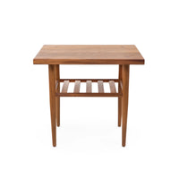 Case Study® Solid Wood End Table with Straight Edge