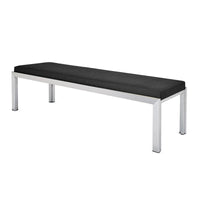 Case Study® Stainless Steel Upholstered Bench