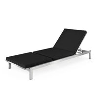 Case Study® Stainless Steel Upholstered Chaise