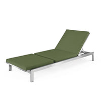 Case Study® Stainless Steel Upholstered Chaise