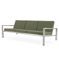 Case Study® Stainless Steel Upholstered Couch
