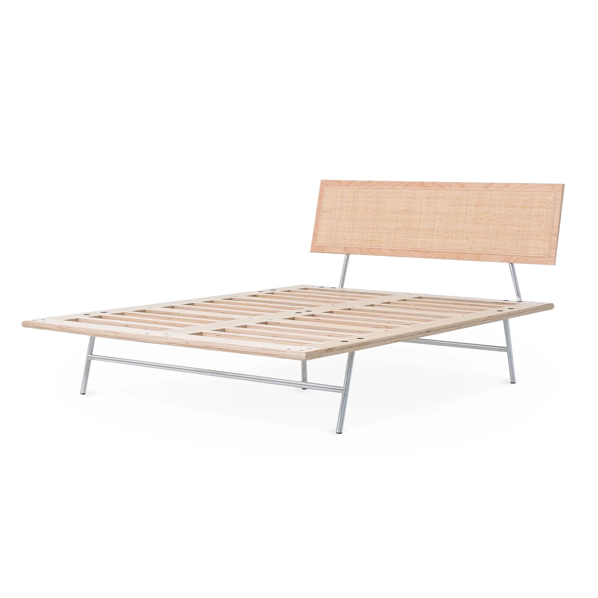Case Study® Straight Leg Fastback Bed with Cane Headboard
