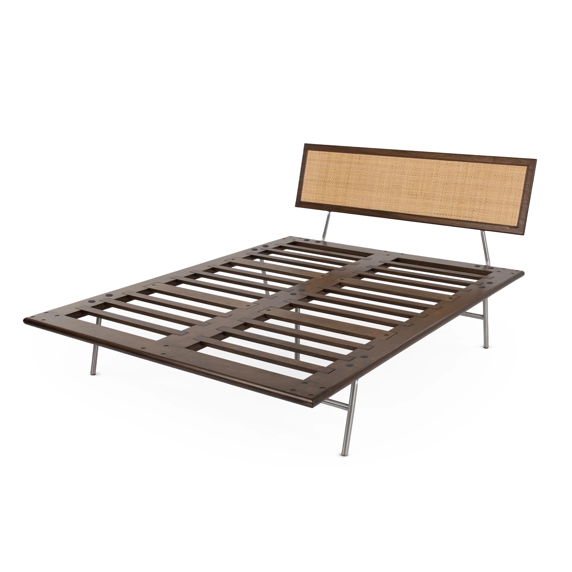Case Study® Straight Leg Fastback Bed with Cane Headboard