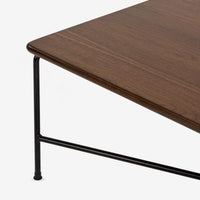 Walnut Veneer / Black Metal