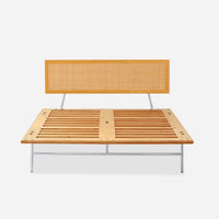 Case Study® Straight Leg Fastback Bed with Cane Headboard