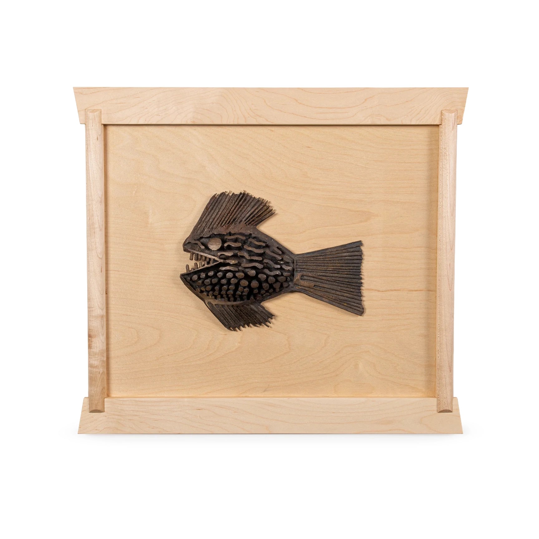 Brutalist Piranha Wall Sculptures