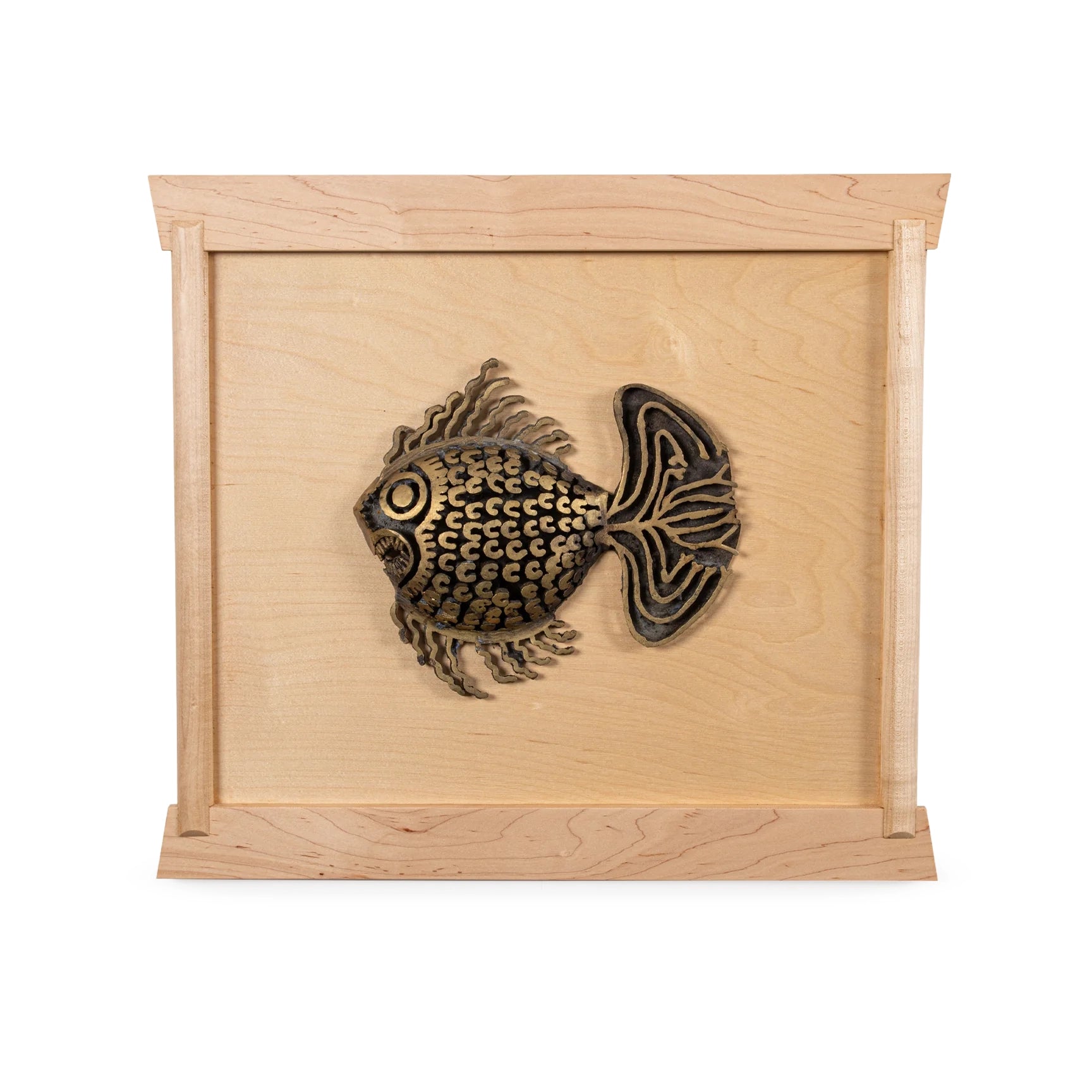 Brutalist Piranha Wall Sculptures