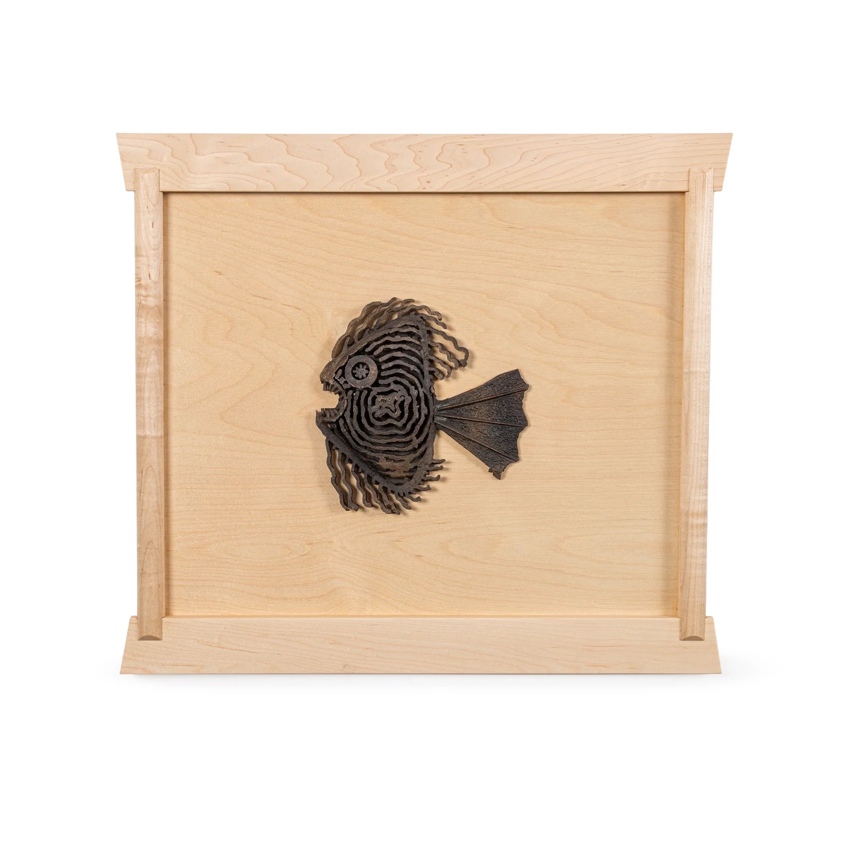 Brutalist Piranha Wall Sculptures
