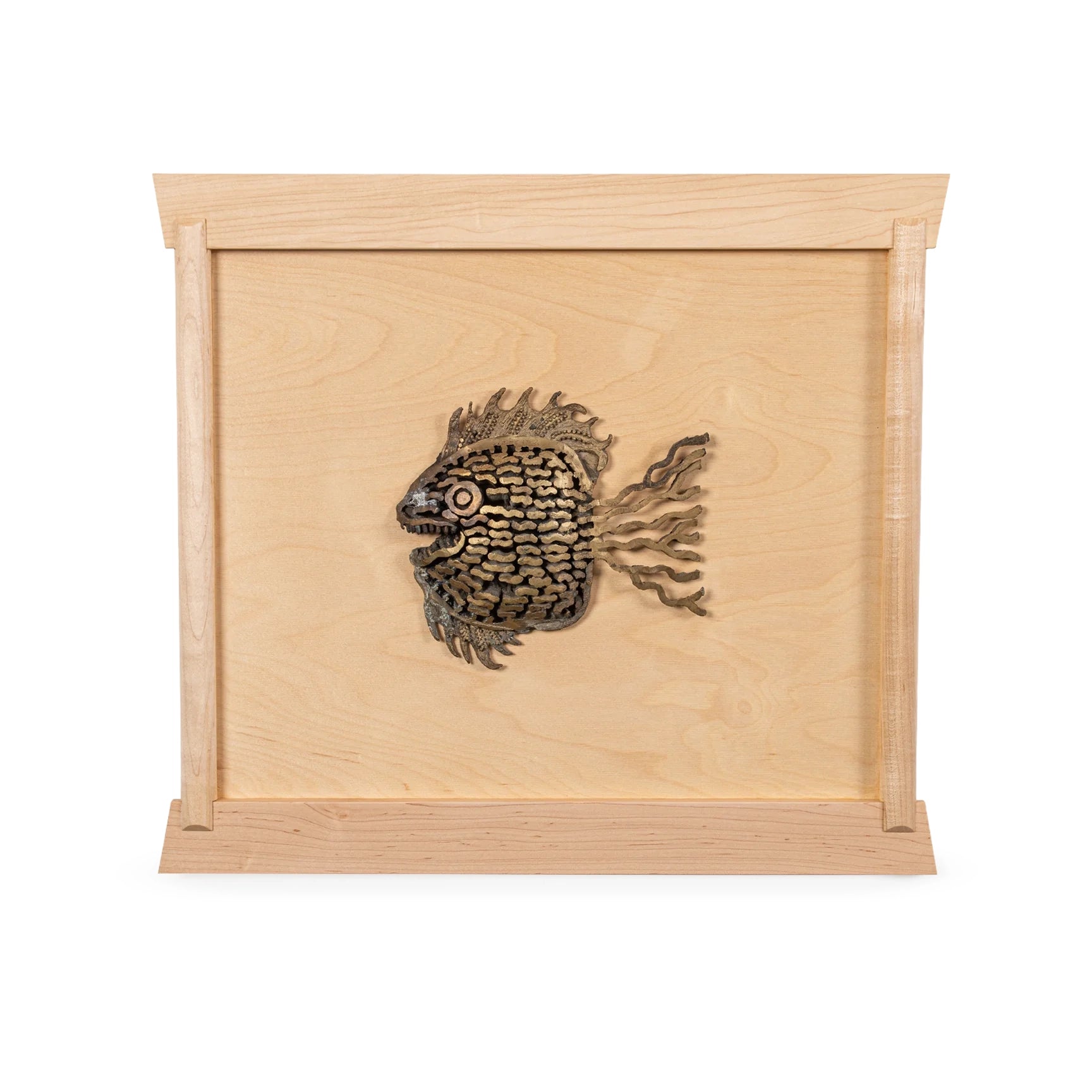 Brutalist Piranha Wall Sculptures