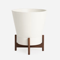 Ceramic White Wood Stand