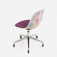 Case Study® Upholstered Rolling Side Chair