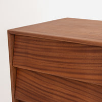 Case Study® Solid Wood Three Drawer Bedside Dresser