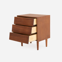 Case Study® Solid Wood Three Drawer Bedside Dresser