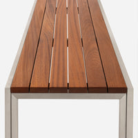 Case Study® Stainless Steel Bench in Wood