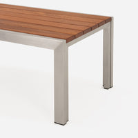 Case Study® Stainless Steel Bench in Wood