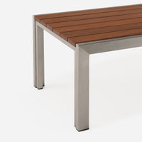 Case Study® Stainless Steel Bench in Wood
