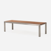 Case Study® Stainless Steel Bench in Wood