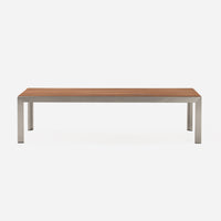 Case Study® Stainless Steel Bench in Wood