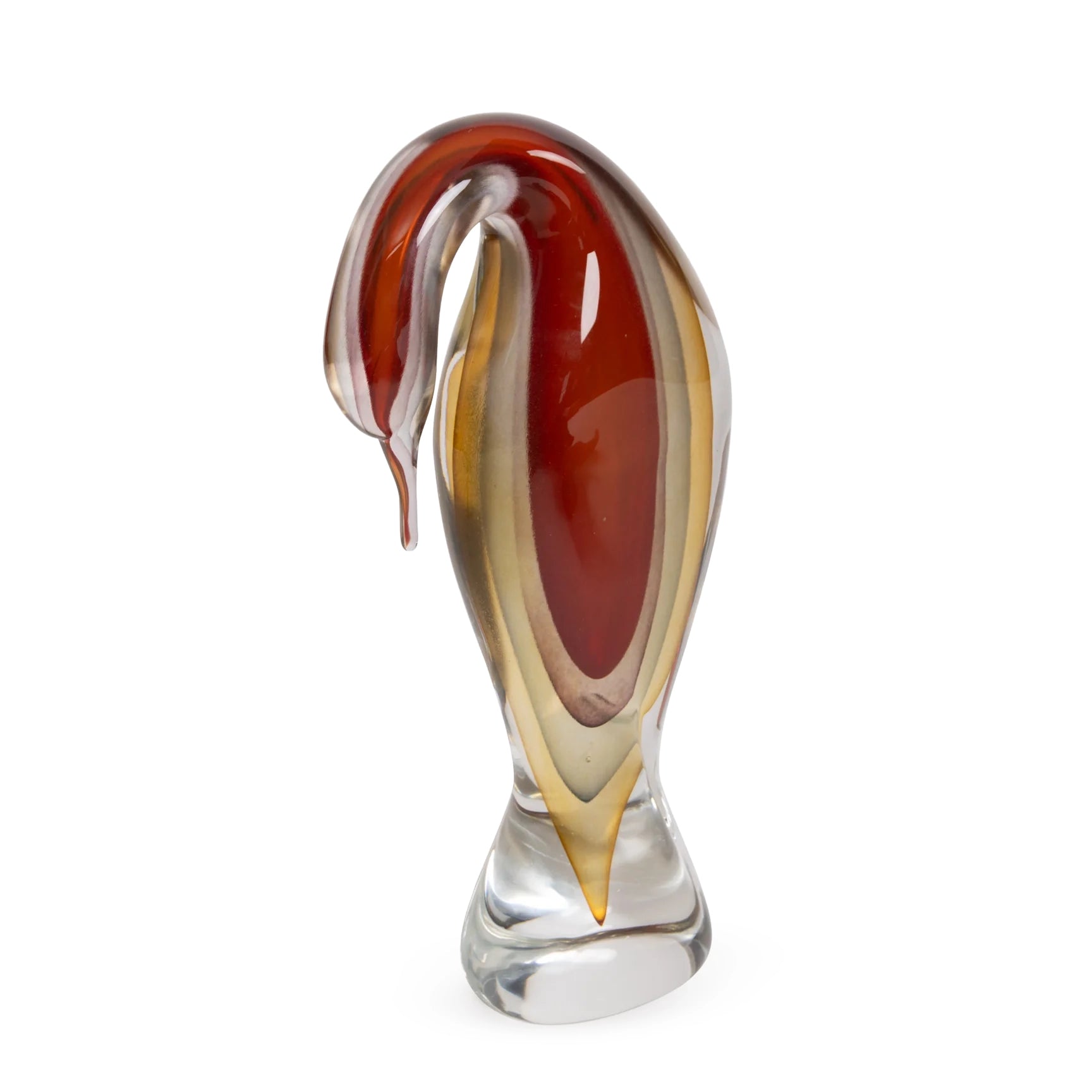 Zanetti Murano Heron Sculpture
