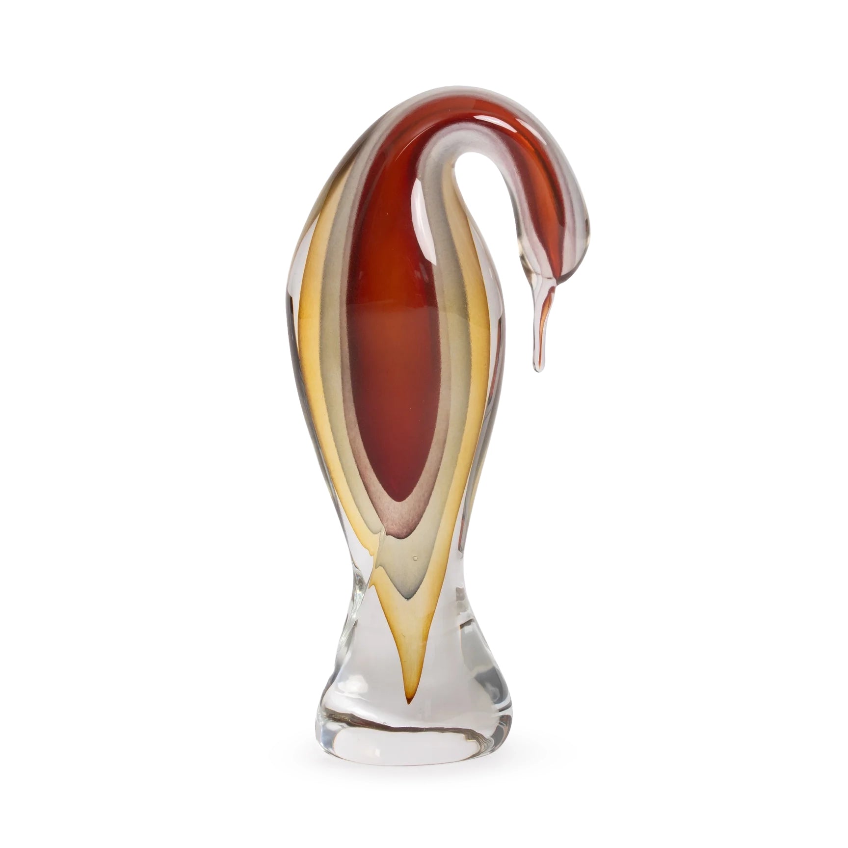 Zanetti Murano Heron Sculpture