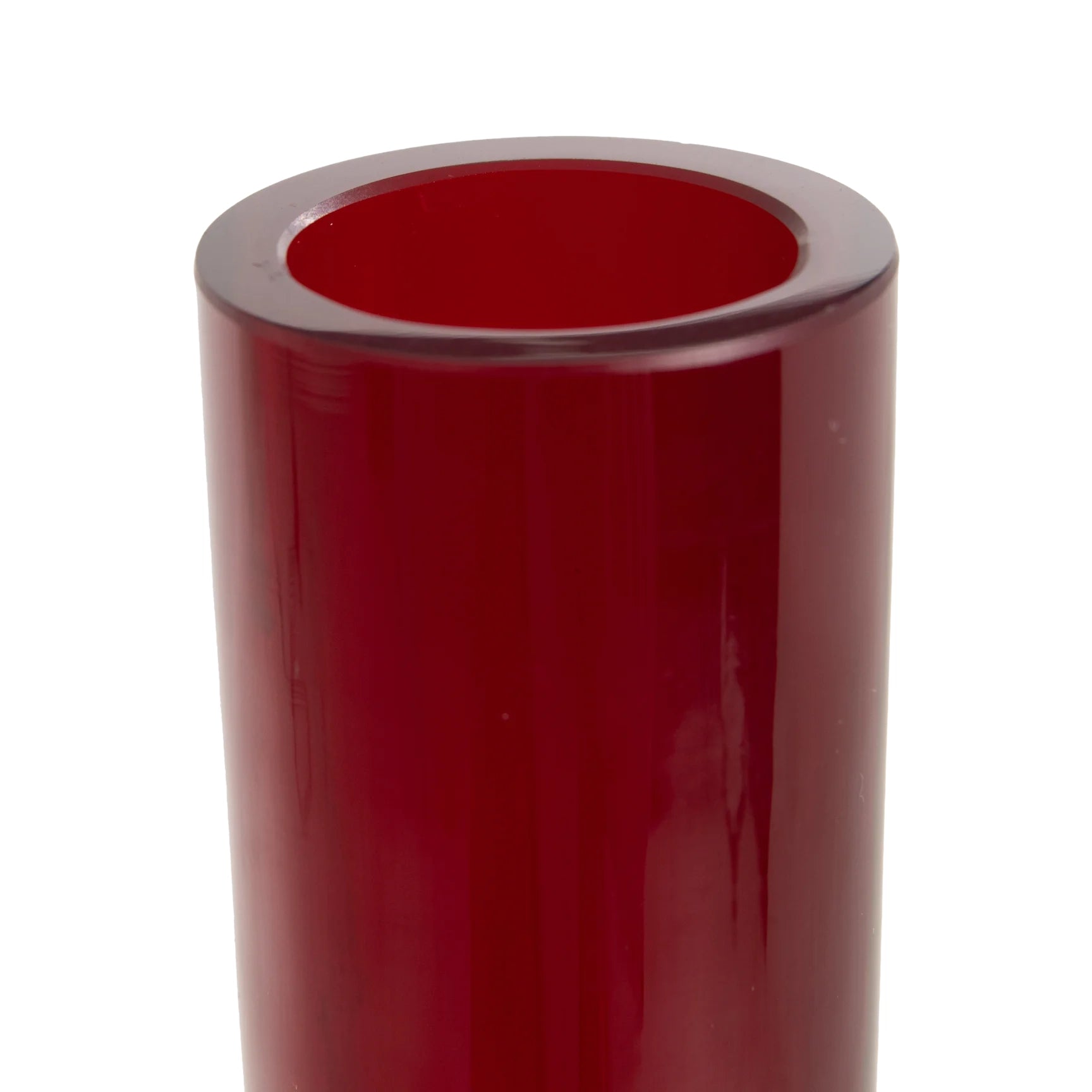 Double Bubble Ruby Red Vase