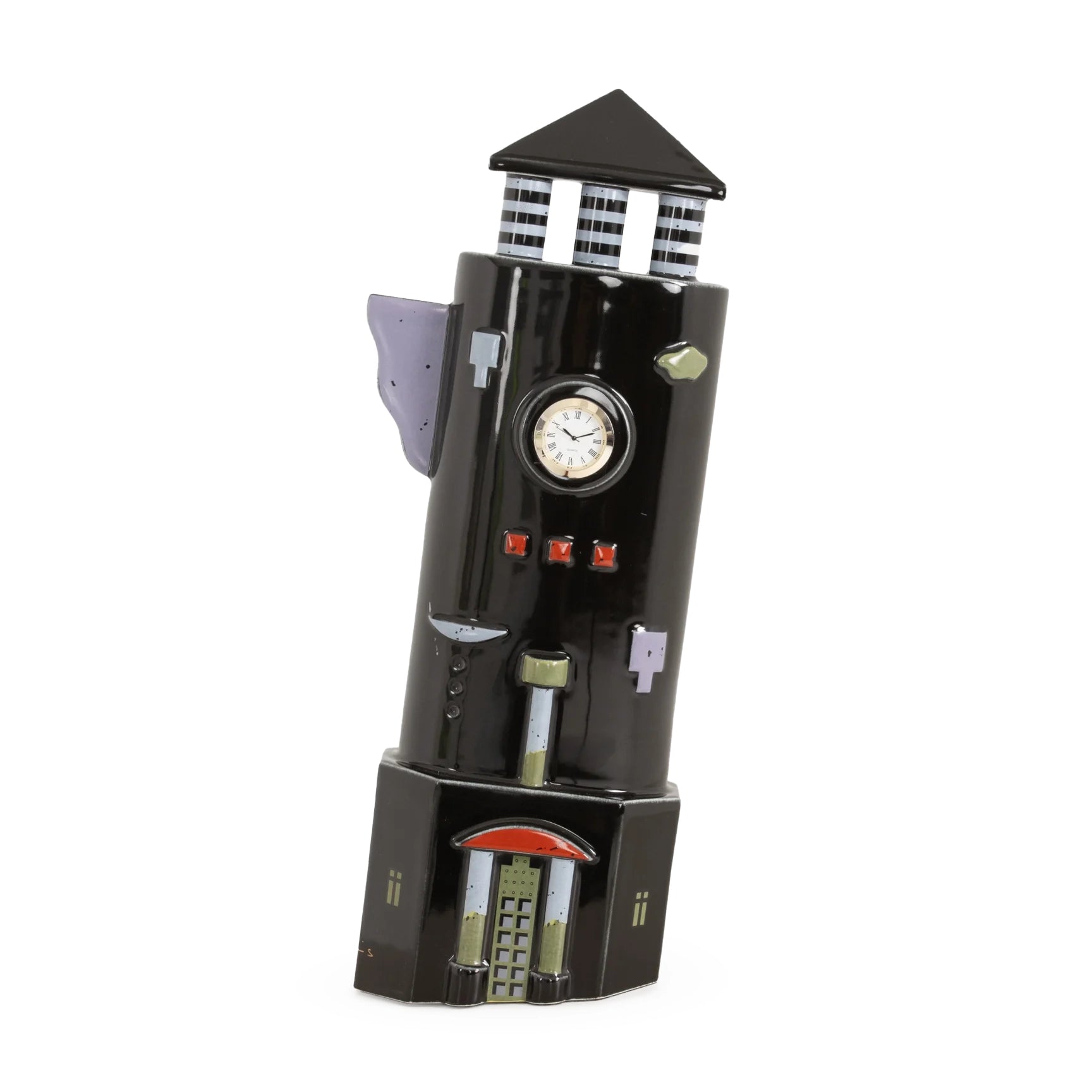 Memphis Post Modern Clock by Heide Warlamis