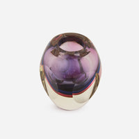 Flavio Poli Faceted Glass Vase