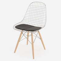 Vinyl: Classic Black Dowel - Maple - Chrome Wire