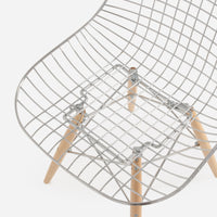 Dowel - Maple - Chrome Wire