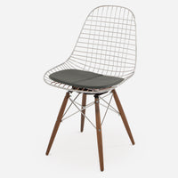 Vinyl: Classic Spruce Dowel - Walnut - Chrome Wire