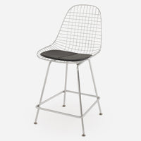 Vinyl: Classic Black H Base Counter Stool