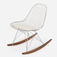 Vinyl: Classic White Walnut Rocker - Zinc Wire