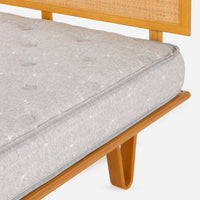 Case Study® Bentwood Bed with Cane Headboard & Lief® Mattress Bundle