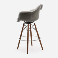 Case Study® Upholstered Armchair Dowel Swivel Bar Stool