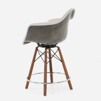 Case Study® Upholstered Armchair Dowel Swivel Counter Stool