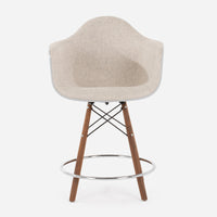 Case Study® Upholstered Armchair Dowel Swivel Counter Stool