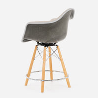 Case Study® Upholstered Armchair Dowel Swivel Counter Stool