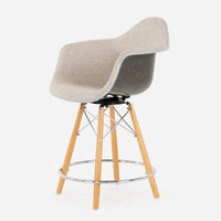 Case Study® Upholstered Armchair Dowel Swivel Counter Stool