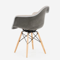 Case Study® Upholstered Dowel Swivel Armchair